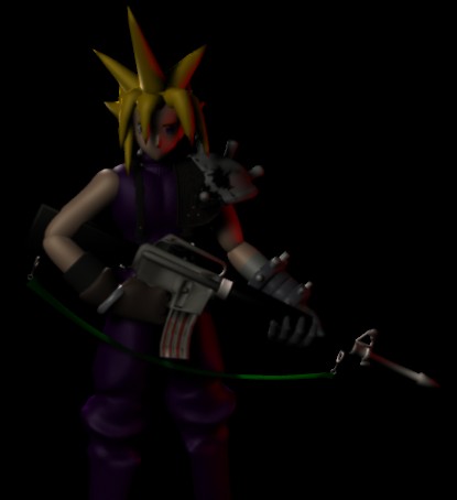 Cloud with a bad looking M16